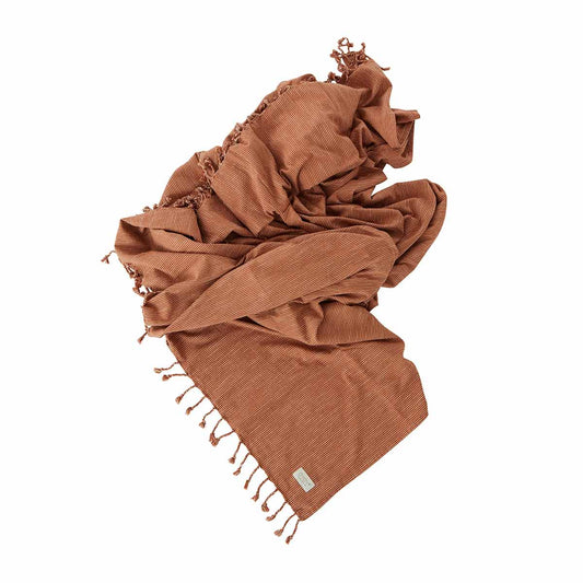 Bed Cover - Stripe - Caramel